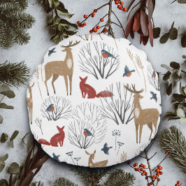 Magic Winter Wonderland Rond Kussen