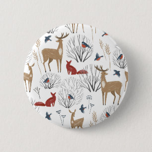 Magic Winter Wonderland Ronde Button 5,7 Cm