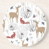 Magic Winter Wonderland Zandsteen Onderzetter (Voorkant)