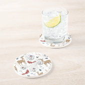 Magic Winter Wonderland Zandsteen Onderzetter (Zijkant)