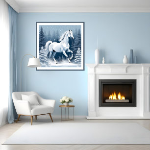 Magic Wit Winter Paard Poster