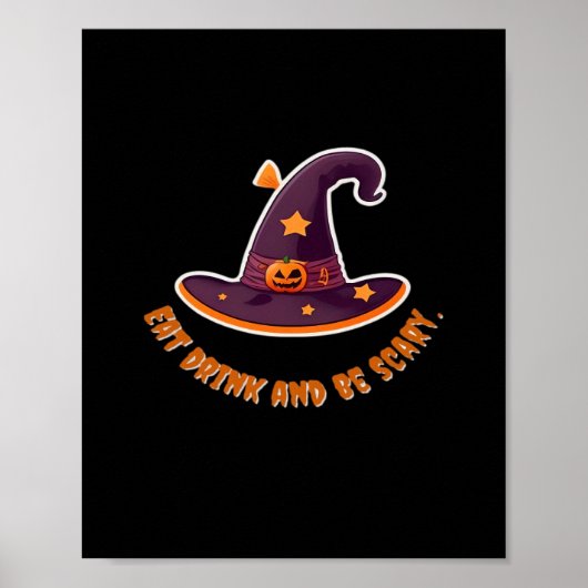 Magic Witch Hat For The Boos Party Essential Poster (Voorkant)