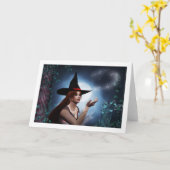 Magic Witch Kaart (Gele Bloem)