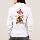 Magic Witch Uil Herfst Thema Hoodie (Achterkant)