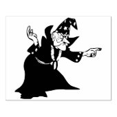 Magic wizard silhouet art stempel (Afrduk)