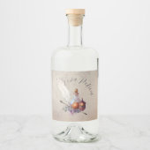 Magic Wizard Waterverf Love Potion Likeurfles Etiket (Voorkant)