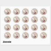 Magic Wizard Waterverf Love Potion Ronde Sticker (Vel)