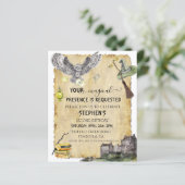 Magic Wizard Witch School Owl Birthday (Staand voorkant)