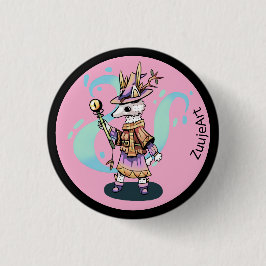 Magic wolf ronde button 3,2 cm