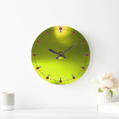 Magic Yellow Topaz Gem Stone Grote Klok (Huis)