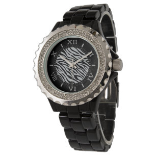Magic Zebra Stripes Dial Klik om Grijs aan te pass Horloge