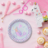 Magic Zeemeermin Schalen Verjaardagsfeest Papieren Bordje (Feest)