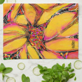 "Magic" Zonnebloem Keukenhanddoek (Gevouwen)