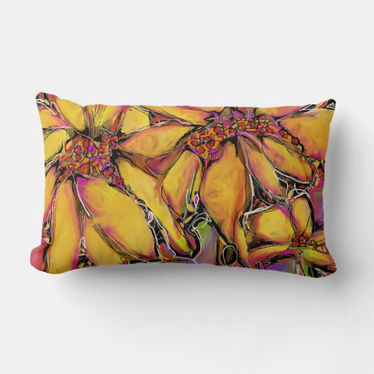"Magic" Zonnebloem lendenkussen Kussen (Voorkant)