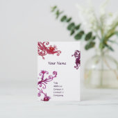 MAGIC ZWIRL ORANJE AGATE GEM MONOGRAM VISITEKAARTJE (Staand voorkant)