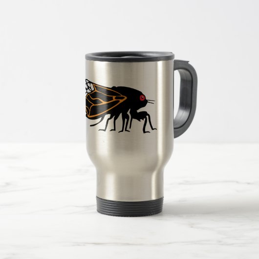 Magicada - Cicada - Cigale - Summer Buzz Reisbeker (Voorkant rechts)