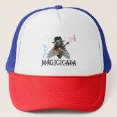 Magicada, cicada liefhebbers cadeau, cicada 2024 trucker pet (Voorkant)