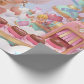 Magical 3D Cupid’s Valentine Gift Factory Scene Cadeaupapier (Hoek)