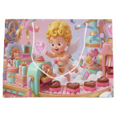 Magical 3D Cupid’s Valentine Gift Factory Scene Groot Cadeauzakje (Voorkant)