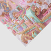 Magical 3D Cupid’s Valentine Gift Factory Scene Tissuepapier (Detail)
