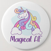 Magical AF | Unicorn Ronde Button 6,0 Cm (Voorkant)