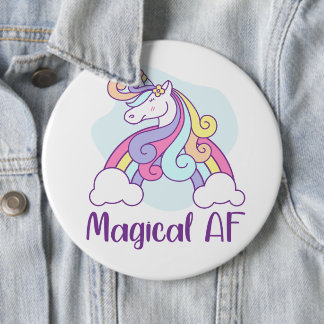 Magical AF | Unicorn Ronde Button 6,0 Cm