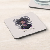 Magical Afro Woman Bier Onderzetter (Linkerzijde)