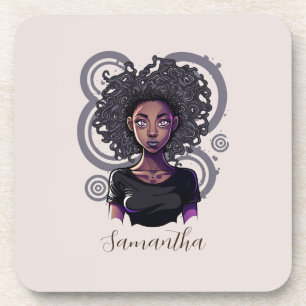 Magical Afro Woman Bier Onderzetter