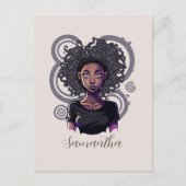 Magical Afro Woman Briefkaart (Voorkant)