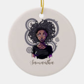 Magical Afro Woman Keramisch Ornament (Voorkant)