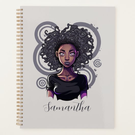 Magical Afro Woman Planner (Voorkant)