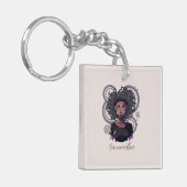 Magical Afro Woman Sleutelhanger (Voorkant Links)