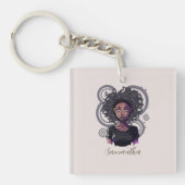 Magical Afro Woman Sleutelhanger (Voorkant)
