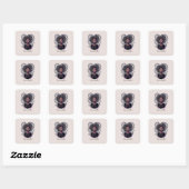 Magical Afro Woman Vierkante Sticker (Vel)