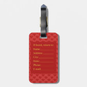 Magical Airways Hartvormige Bagage Label (Achterkant verticaal)