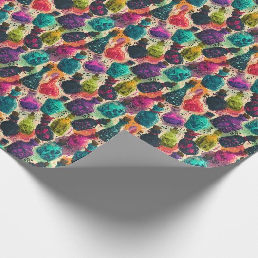 Magical Alchemy Potions D&D Fantasy Elixir Cadeaupapier (Hoek)