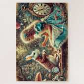Magical Alice and Rabbit Wonderland Illustration Legpuzzel (Verticaal)
