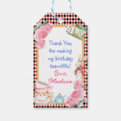 Magical Alice in Wonderland Baby shower Tea Party Cadeaulabel (Voorkant)