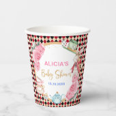 Magical Alice in Wonderland Baby shower Tea Party Papieren Bekers (Voorkant)