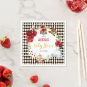 Magical Alice in Wonderland Baby shower Tea Party Servet (Insitu)