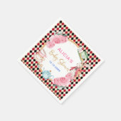 Magical Alice in Wonderland Baby shower Tea Party Servet (Hoek)
