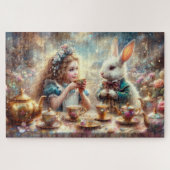 Magical Alice In Wonderland White Rabbit Legpuzzel (Horizontaal)