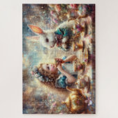 Magical Alice In Wonderland White Rabbit Legpuzzel (Verticaal)