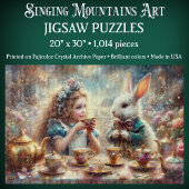 Magical Alice In Wonderland White Rabbit Legpuzzel