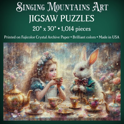 Magical Alice In Wonderland White Rabbit Legpuzzel