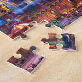 Magical Amusement Park Castle & Hot Air-ballonnen Legpuzzel (Zijkant)