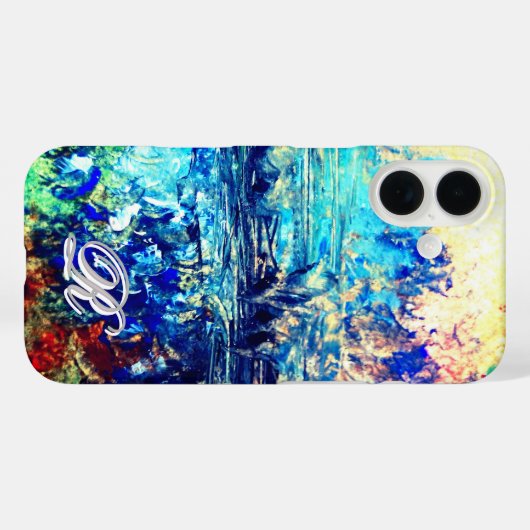 magical artistic ethereal Abstract Monogram Case-Mate iPhone Case (Achterkant (horizontaal))