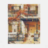 Magical Autumn House Fleece Deken (Voorkant)