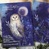 Magical Barn Owl Winter Solstice Celebration  Kaart