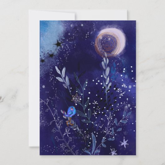 Magical Barn Owl Winter Solstice Celebration  Kaart (Achterkant)